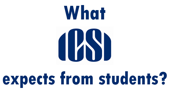 WHAT ICSI EXPECTS FROM YOU