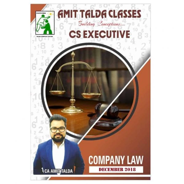 CA Amit Talda CS Executive Company Law Book