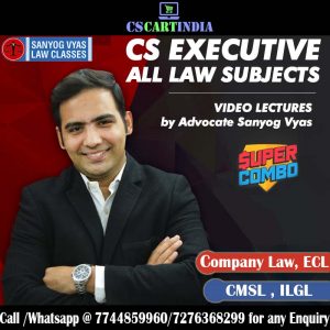 CS Executive Sanyog Vyas Video Lectures