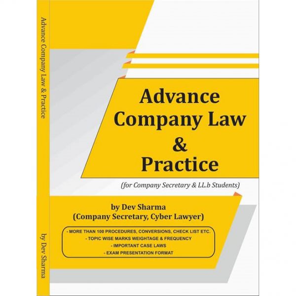 Advanced Company Law and Practice Book by CS Dev Sharma