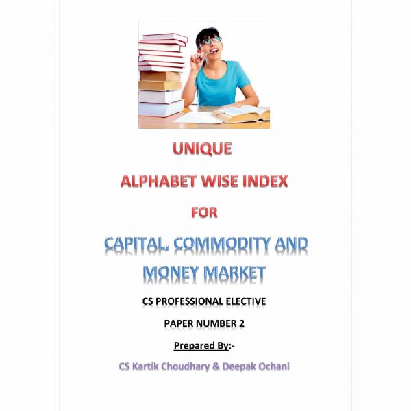 Capital, Commodity and Money Market - Alphabet wise index (March 2017 Edition)