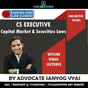 CS Executive CMSL Video Lectures by Sanyog Vyas