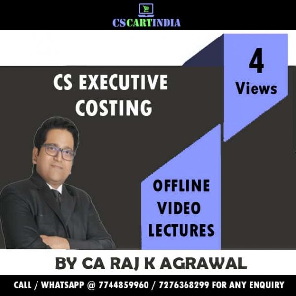 CS Executive Cost Management Accounting Video Lectures