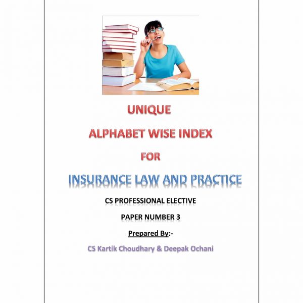 Insurance Law and Practice - Alphabet wise index (July 2015 Edition)