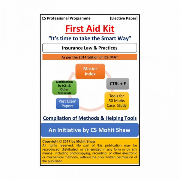 Insurance Law and Practice - FIRST AID KIT by CS Mohit Shaw (July 2014 Edition)
