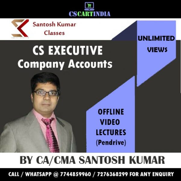 CS Executive Accounts Video Lectures (CAAP) By CA/CMA Santosh Kumar