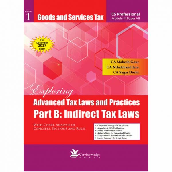 CS Professional GST Book (ATLP Part B: GST & Customs)