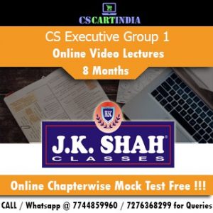 CS Executive Online Classes Group 1 by J K SHAH Classes
