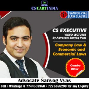 CS Executive Company Law & ECL Video Lectures by Adv Sanyog Vyas