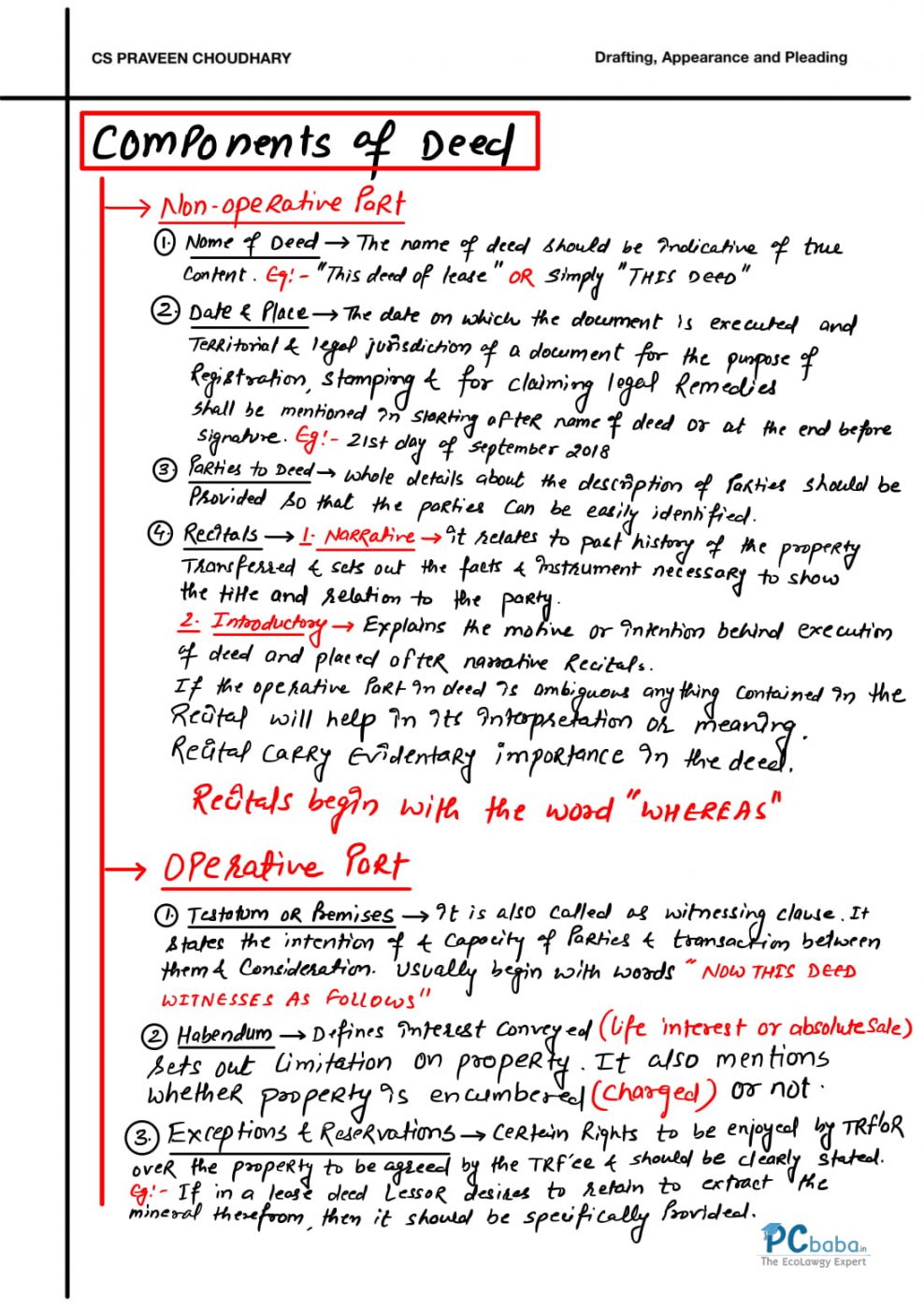 CS Professional Drafting Revision Book (DRAFT-O-LISA) by CS Praveen ...