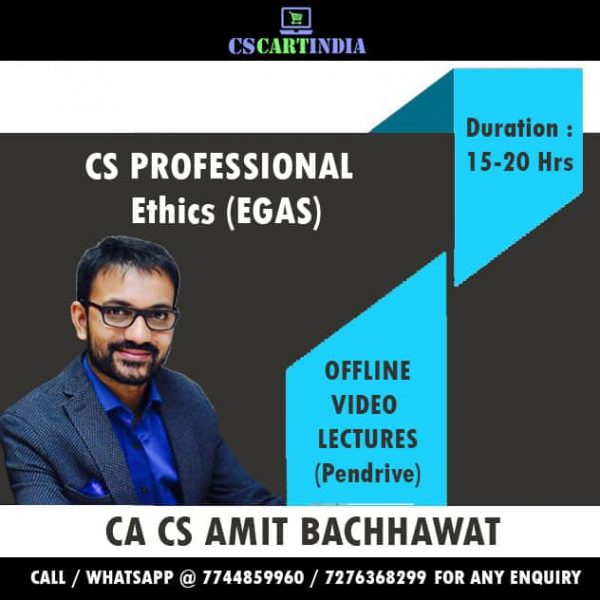 Amit Bachhawat CS Professional Ethics Video Lectures