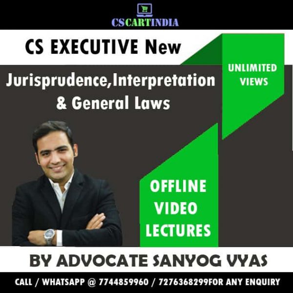 Sanyog Vyas Jurisprudence Interpretation General Laws Video Lectures