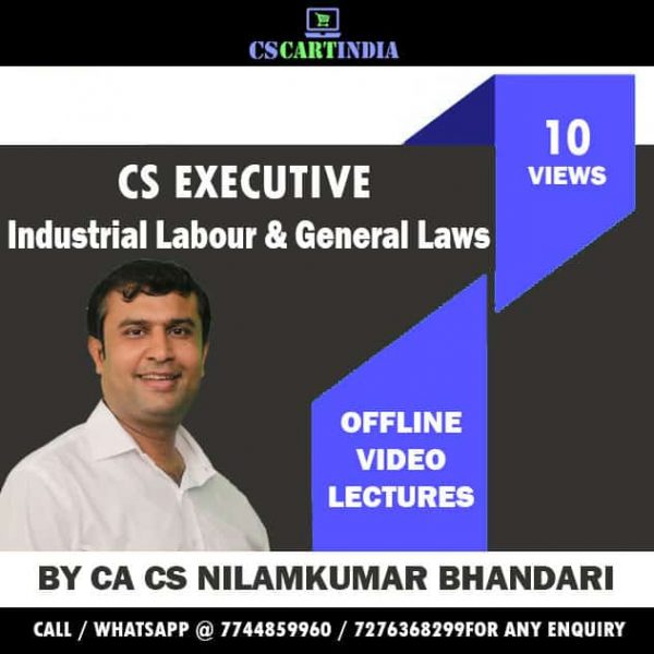Nilamkumar Bhandari CS Executive ILGL Video Lectures