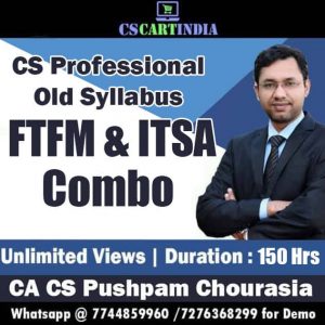 CS Professional FTFM and ITSA Video Lectures Combo