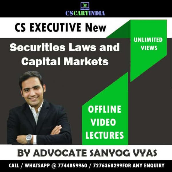 Sanyog Vyas CS Executive Securities Laws Capital Market
