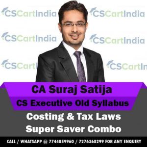 CS Executive Costing Tax Laws Video Lectures