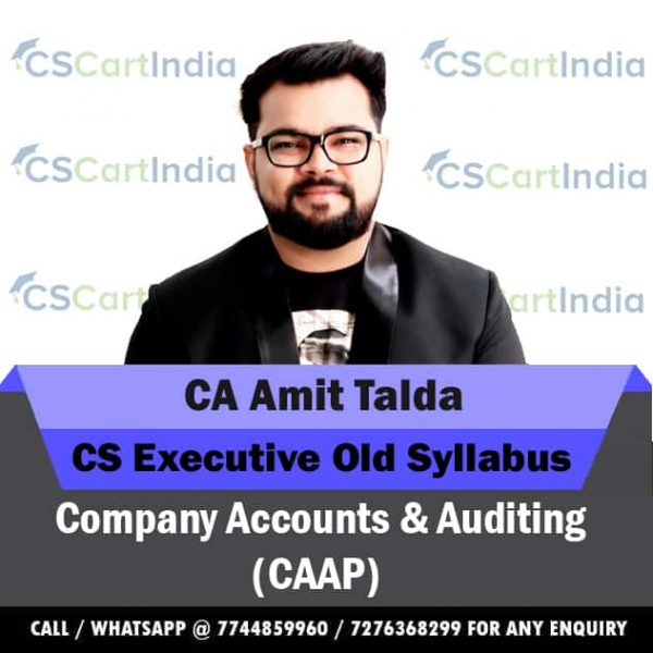 CA Amit Talda CS Executive Company Accounts Auditing Video Lectures