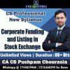 CS Professional Corporate Funding and Listing in Stock Exchanges Video Lectures