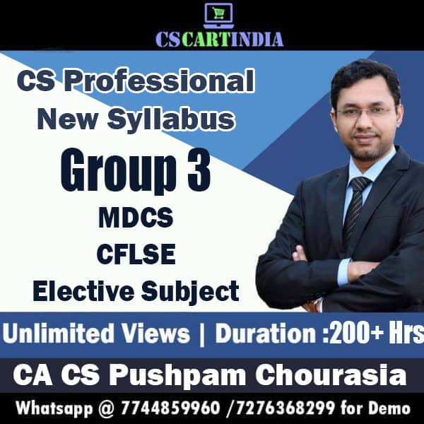 CS Professional New Syllabus Group 3 Video Lectures Combo