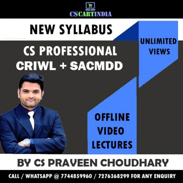 CS Professional New Syllabus Group 2 Video Lectures Combo