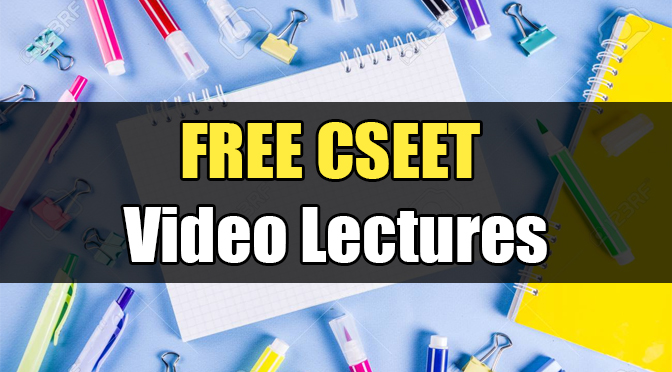 CSEET Video Lectures