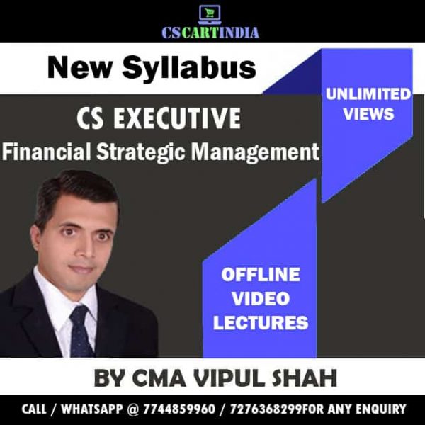 CS Executive Financial Strategic Management Video Lecture